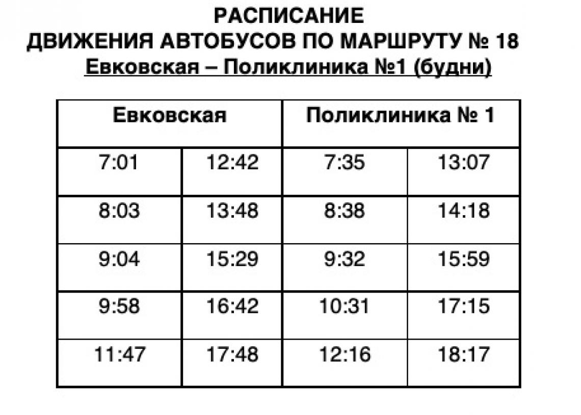 Расписание 36 на карте